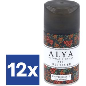 Alya Freshmatic Navulling Luchtverfrisser Tropic Breeze (Voordeelverpakking) - 12 x 250 ml