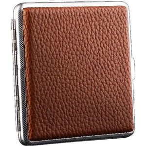 Luxe Sigarettenhouder - Hoge kwaliteit - Bruin - 20 Sigaretten - Sigaretten doosje