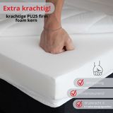 TORRO | Extra stevige topmatras | Met split | Echt harde topper | 8cm dik stevig ligcomfort 160x200 cm split topper