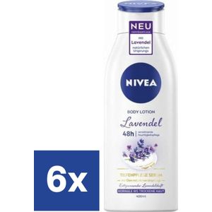 Nivea Bodylotion Lavendel - 6 x 400 ml