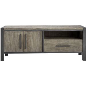 SALE - TV-meubel Morandi (136 Cm) Eiken Grey | Nu Op Voorraad