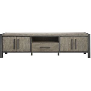 SALE - TV-Dressoir Morandi (200 Cm) Eiken Grey | Nu Op Voorraad