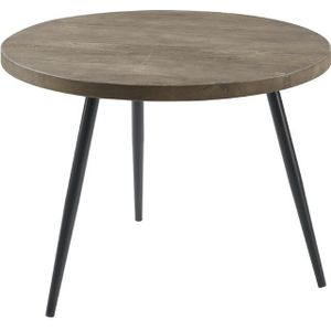 SALE - Bijzettafel Fidanza Rond 60 Mango Grijs | Nu Op Voorraad