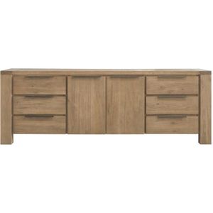 Dressoir Valvola (222 Cm) Acaciahout Smoked Brown | Nu Op Voorraad