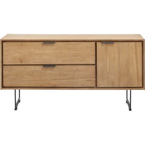 Tv-meubel Aska (117 Cm) Teak Naturel Brushed | Nu Op Voorraad