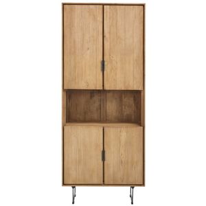 Boekenkast Aska (80 Cm) Teak Naturel Brushed | Nu Op Voorraad