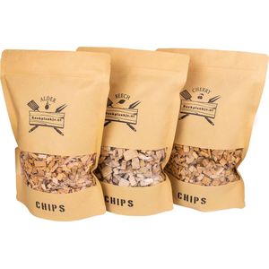 Chips Assortiment Elzen, Beuken, Kersen | BBQ | Rookhout | Kadopakket