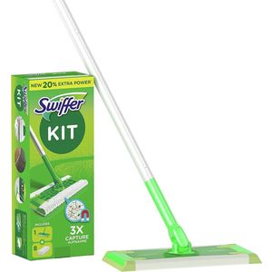 Swiffer Vloerreiniger - 1 Vloerwisser Met 80 Navul Stofdoekjes - Starterkit