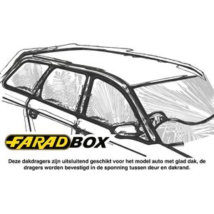 Farad Dakdragers - Toyota Yaris 3 deurs 1999 t/m 2005 - Glad dak - Staal