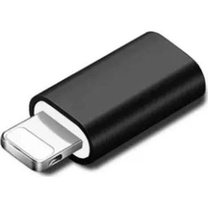 USB C naar Lightning - Zwart - Verloop Usb C  naar Lightning 8 pin convertor