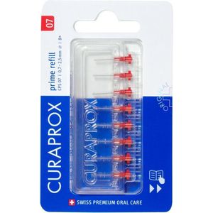 3x Curaprox Interdentale Rager Prime Navulling CPS 07 Rood 2,5mm 8 stuks