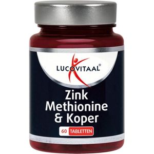 Lucovitaal - Zink Methionine & Koper - Voedingssupplement - 60 Tabletten