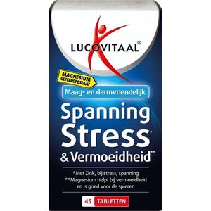 3x Lucovitaal Magnesium Spanning, Stress en Vermoeidheid 45 tabletten