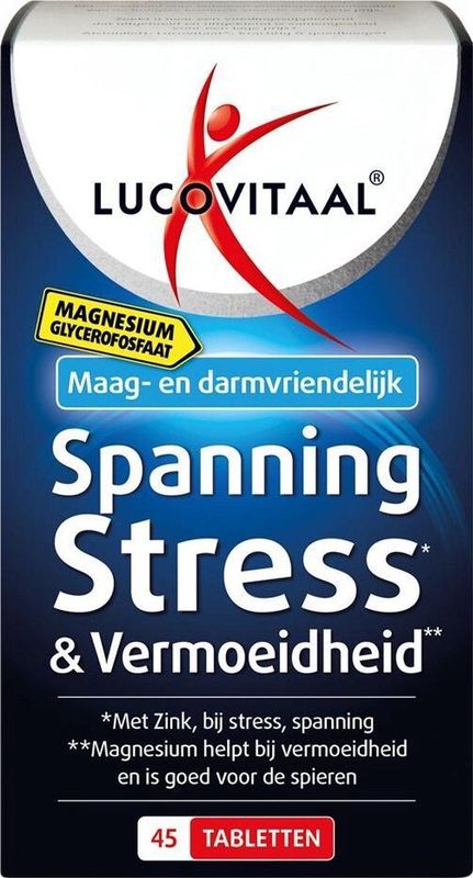 3x Lucovitaal Magnesium Spanning, Stress en Vermoeidheid 45 tabletten
