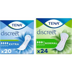TENA Discreet Normal en Extra - Incontinentiemateriaal - Voor Vrouwen - Anatomisch Vormgegeven
