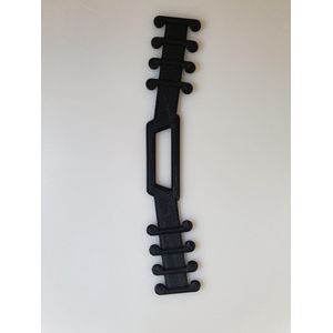 EarComfort LUXE zwart - Earsaver - medisch getest - Mondkapjes dragen zonder pijn en irritatie - mondkapje houder - earsavers mondmasker - aantrekhulp - mondkapje beschermstuk - draagband mondmasker - beschermer - strip voor mondkapje - earbuddie