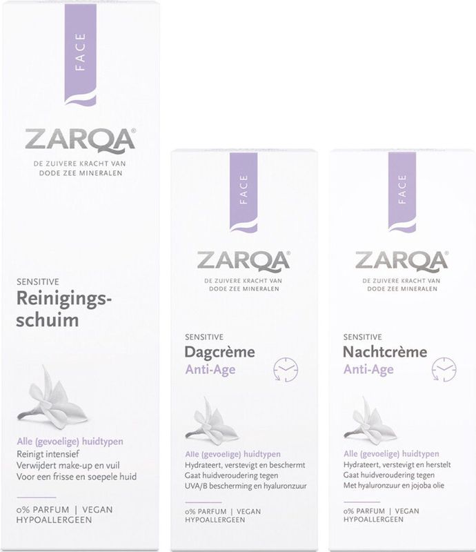 Zarqa - Anti-Age Set - Dagcrème en Nachtcrème - Gezichtsverzorging