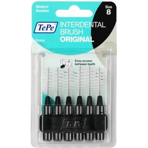 6x TePe Ragers 1,5 mm Zwart blister à 6 stuks