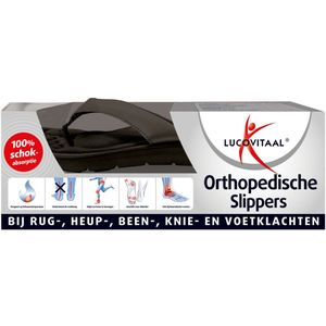 Lucovitaal - Orthopedische Slipper - Zwart - 1 paar