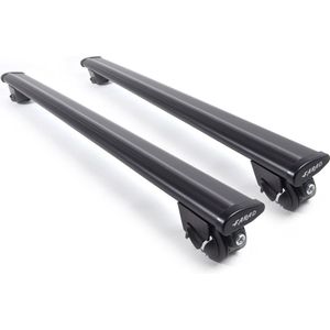 Farad Dakdragers - Toyota RAV4  2013 t/m 2017 - Open Dakrail - 100kg Laadvermogen - Aluminium - Wingbar - Zwart