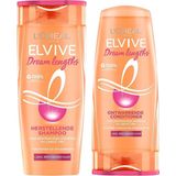 L'Oréal Elvive Dream Lengths - Shampoo 1x 250 ml & Conditioner 1x 200 ml - Pakket