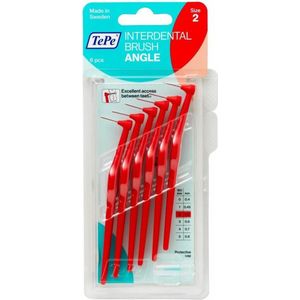 6x TePe Angle Interdentale Ragers 0,5 mm Rood 6 stuks