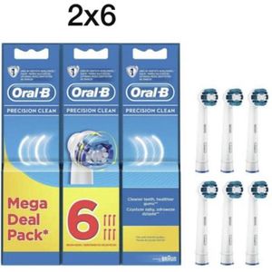 Oral b precision clean 12 stuk.  2x6