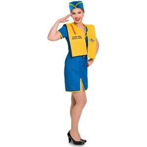 Stewardess verkleedkostuum - Carnaval - Feestkleding - Carnavalspak - Stewardesskleding - stewardesspakje - Maat L/XL 40-42