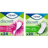 TENA Discreet Ultra Mini Plus en Mini Plus Pakket