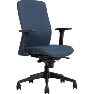 Office Hero® Pharaoh Ergonomische Bureaustoel - Bureaustoelen voor Volwassenen - Verstelbaar - Blauw - Stof - Gemonteerd geleverd