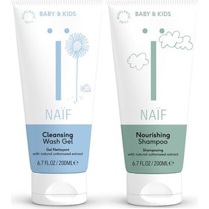 Naïf - Shampoo en Wasgel Pakket - Voor Baby en Kids - Soft Touch Tube