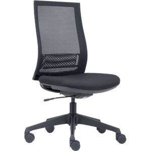 Office Hero® Prince Ergonomische Bureaustoel - Bureaustoelen voor Volwassenen - Zonder armleuningen - Gemonteerd geleverd - Zwart