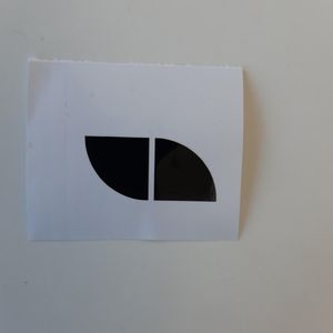 Glanszwarte look sticker stuurwiel BMW embleem
