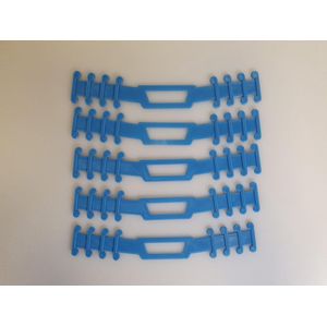 EarComfort LUXE set van 5 stuks blauw - Earsaver - Ear saver - Mondkapjes dragen zonder pijn en irritatie - mondkapjes houder - earsavers mondmasker - aantrekhulp - mondkapje beschermstuk - draagband mondmasker - oorbeschermer - strip voor mondkapje