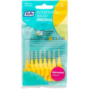 6x TePe Ragers 0,7 mm Geel blister à 8 stuks