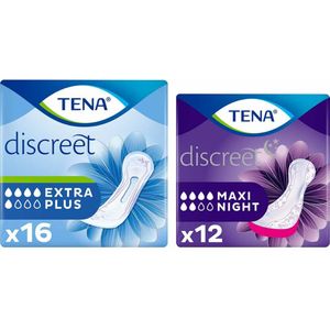 TENA Discreet Extra Plus - Incontinentieverband - Maxi Night - Pakket