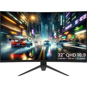 GAME HERO® Curved QHD VA Gaming Monitor - 32 inch - 165hz - 1ms