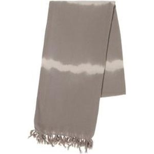 Lalay - Tie Dye Hamamdoek Taupe 170x90cm - taupe - 170 - 90 - dunne bamboe hamamdoek - pareo hamamdoek - sarong - bikini cover up