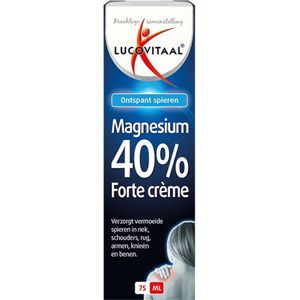 3x Lucovitaal Magnesium 40% Forte Crème 75 ml