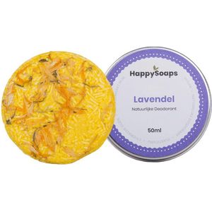 SET HappySoaps Natuurlijke deodorant LAVENDEL & Shampoo Bar CHAMOMILE|Vegan, natuurlijk en handgemaakt