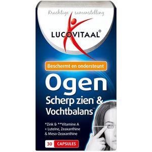 3x Lucovitaal Ogen Scherp Zien en Vochtbalans 30 capsules