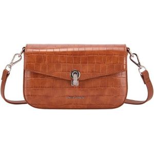 Crossbody tas  David Jones - Cognac - Croco