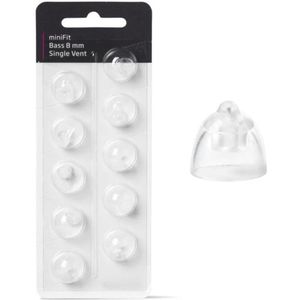 Oticon miniFit Bass tip 8mm enkele venting