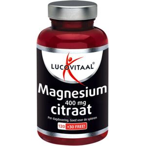 3x Lucovitaal Magnesium Citraat 400mg 150 tabletten