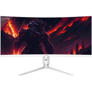 GAME HERO® 34 inch UltraWide QHD Curved Gaming Monitor met ingebouwde speakers - 165 Hz - 1ms