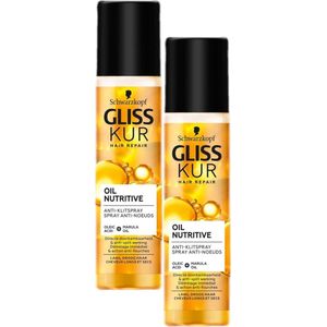 Gliss Kur Oil Nutritive Antiklit Spray - Duo Verpakking