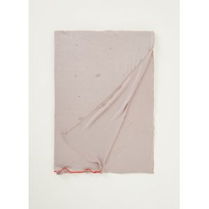 BYLIMA Initials sjaal met strass 190 x 60 cm