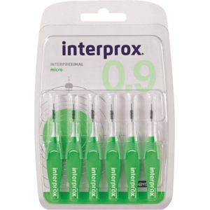 3x Interprox Ragers Micro 0.9 Groen Blister à 6 stuks