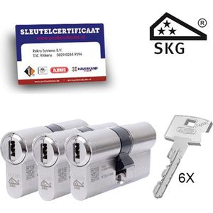 Pfaffenhain Magtec 1500 SKG3 - certificaat cilindersloten - 3 stuks gelijksluitend - 30/30