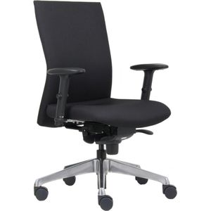 Office Hero® Pharaoh Ergonomische Bureaustoel - Bureaustoelen voor Volwassenen - Verstelbaar - Zwart - Stof - Gemonteerd geleverd